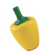 wooden -toy- capsicum- vegetable.