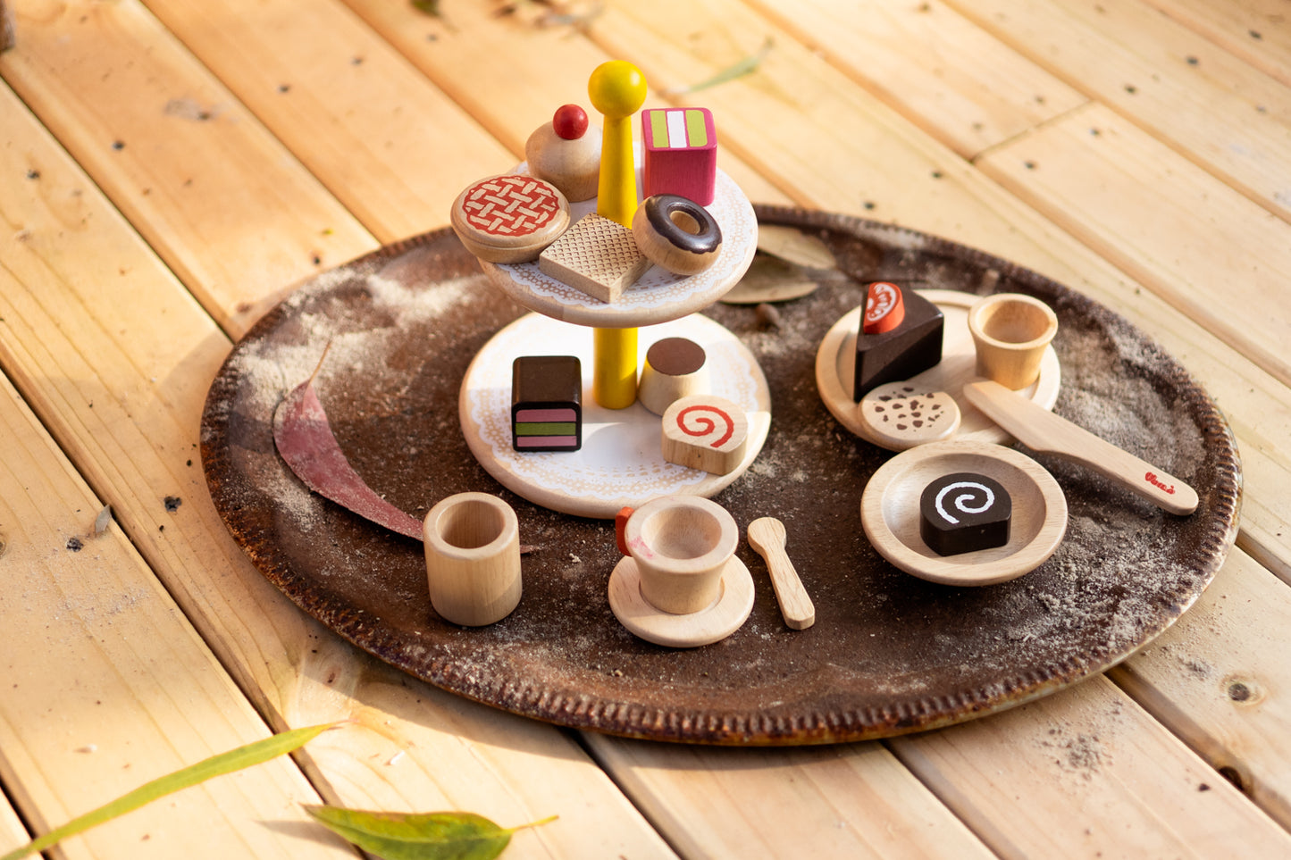 wooden-toy-pastries-2-tier-cake-stand