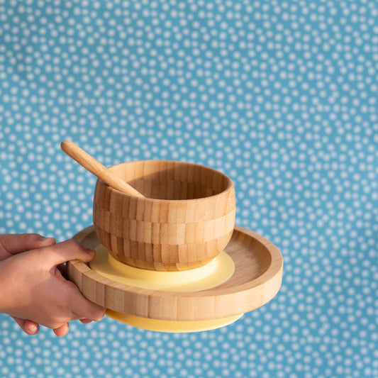 The- Boo- Collective- Bamboo -Suction- Plate- Bowl- Spoon